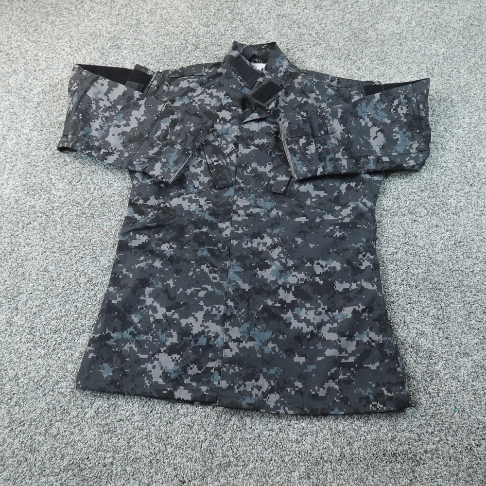 NEW TRU SPEC Shirt Mens S Gray Digital Camo Military Jacket Army Combat Coat BDU